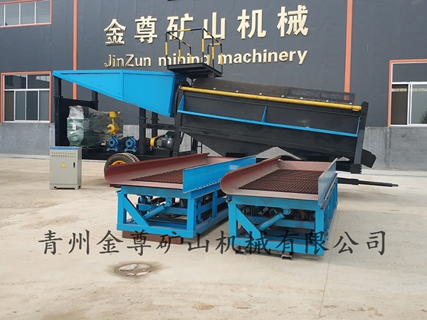 滾筒篩加鼓動溜槽砂金機(jī)組